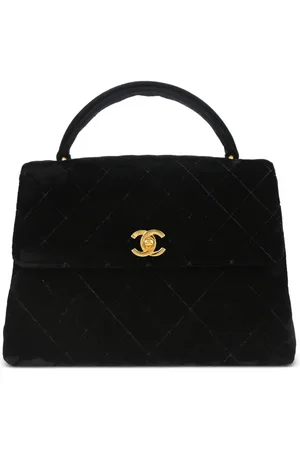 CHANEL Bolsa de mano CC Velvet 1997