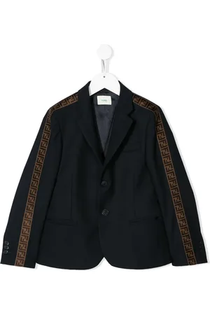 Fendi Blazer con ribete FF