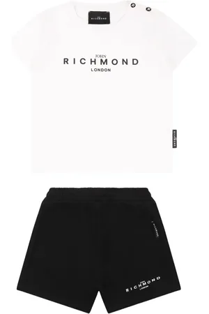 John Richmond Set de shorts y camisa con logo estampado