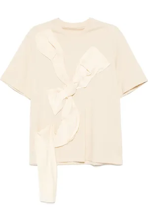JNBY Playera con detalle de moño