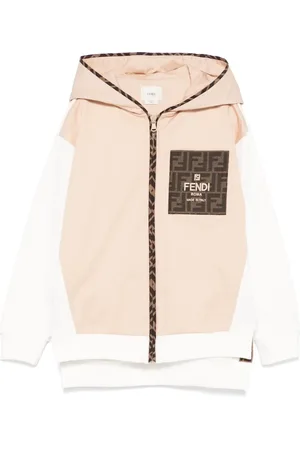 Fendi Chamarra con capucha y bolsillo de parche