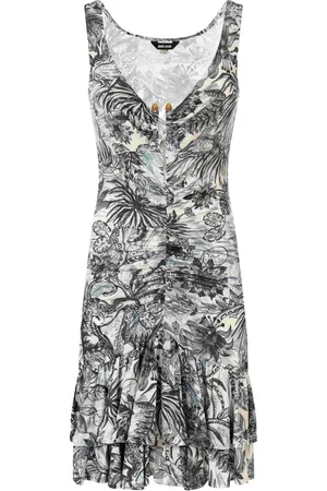 Roberto Cavalli Vestido con estampado floral