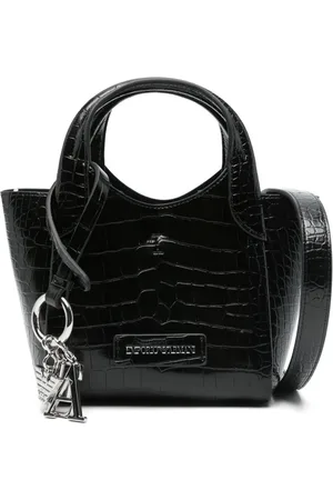 Emporio Armani Tote con aplique del logo