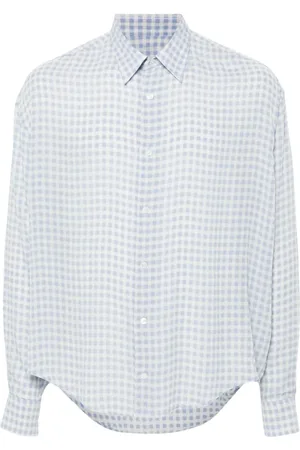 Ami Camisa con motivo de cuadros gingham