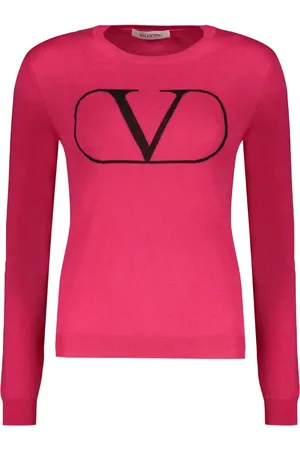 VALENTINO GARAVANI Suéter tejido con logo en intarsia