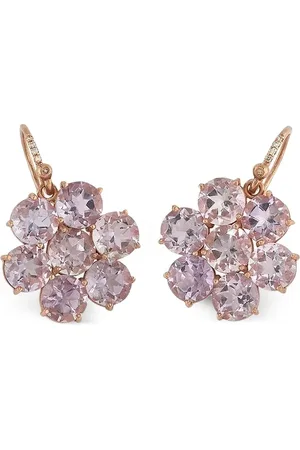 Irene Neuwirth Aretes Classic Floret rose of France en oro rosa de 18kt