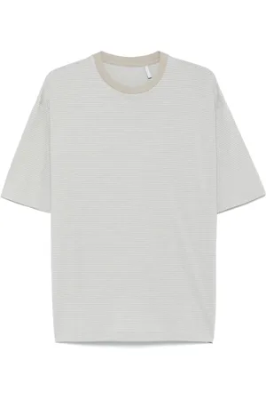 Kaptain Sunshine Playera a rayas de tela de jersey