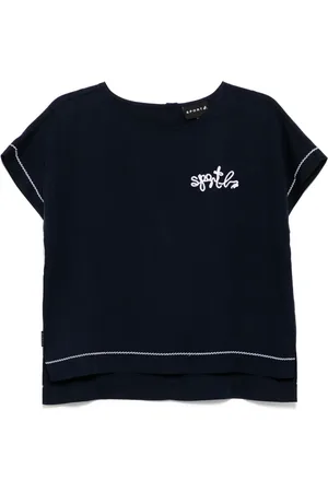 AGNÈS B. Playera con logo bordado