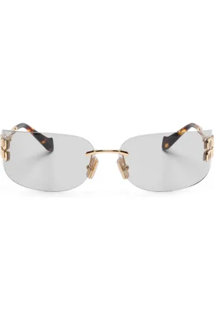 Miu Miu Lentes de sol con placa del logo