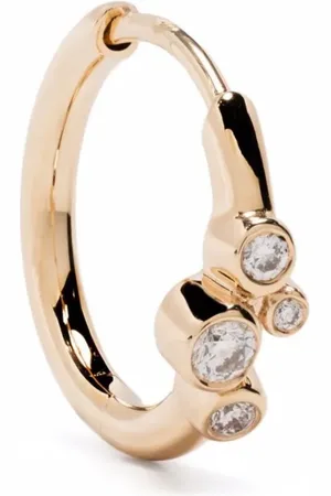 Maria Black Arete Elena en oro amarillo de 14kt con diamante