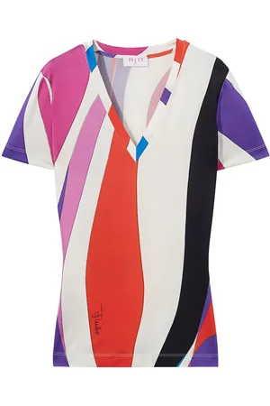 Puccini Playera con estampado Marmo
