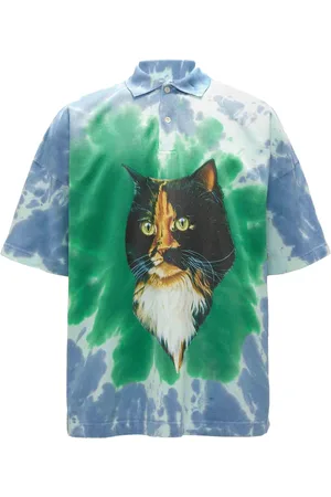 J.W.Anderson Playera tipo polo con estampado tie-dye