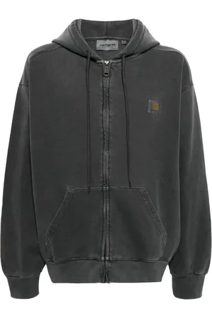 Carhartt Logo-appliqué zip-up hoodie
