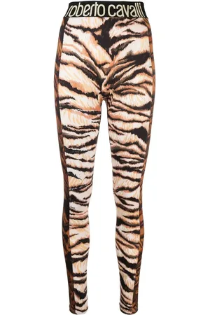 Roberto Cavalli Leggins con estampado de tigre