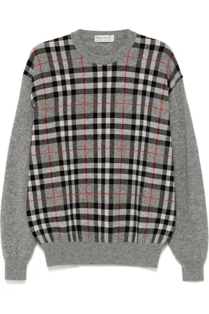 Burberry Suéter con motivo de cuadros 1990-2000