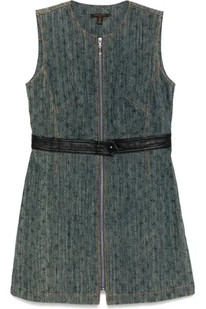 LOUIS VUITTON Vestido de mezclilla con cierre 1990-2000