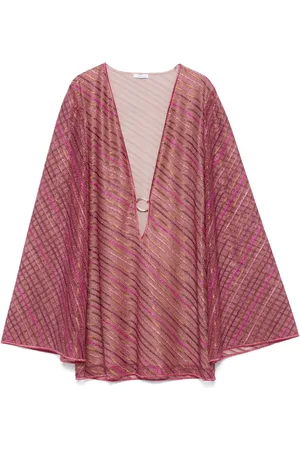 Oseree Vestido corto con rayas estampadas