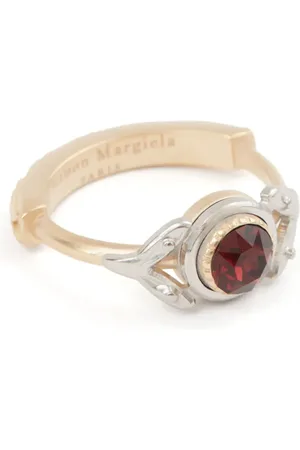 Maison Margiela Anillo bañado en oro con paladio