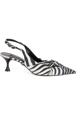 Roberto Cavalli Zapatillas con estampado de cebra y tira trasera