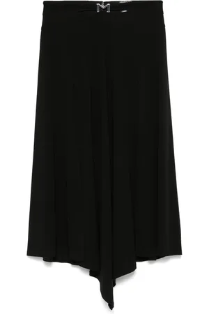 MUGLER Falda midi con diseño asimétrico