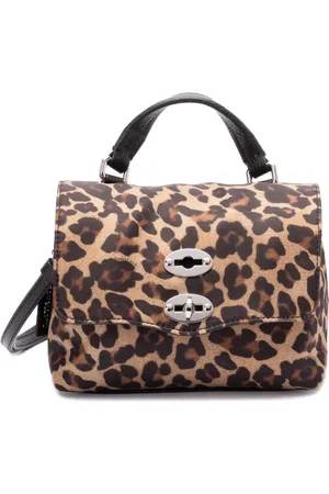 Zanellato Tote con estampado de leopardo
