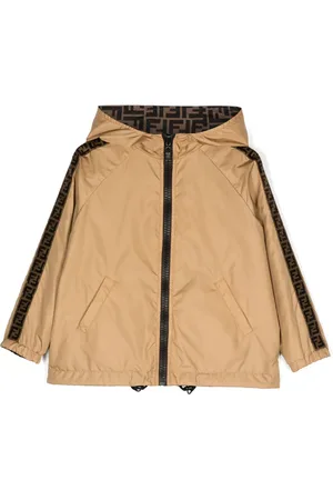 Fendi Chamarra reversible con franja del logo FF
