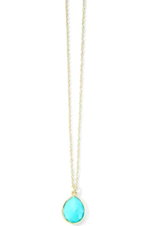 Ippolita Collar Rock Candy Mini Teardrop en oro amarillo de 18kt con topacio