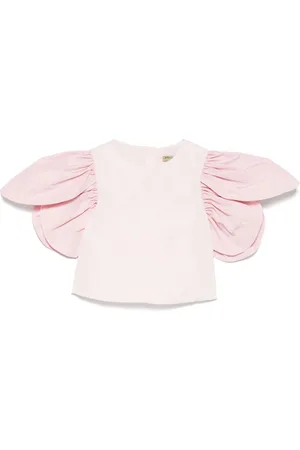 Stella McCartney Blusa con pétalos en las mangas