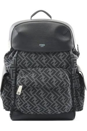 Fendi Mochila con logo FF en jacquard 2020