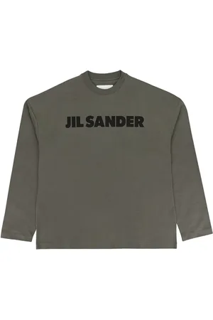Jil Sander Playera Olive con logo estampado