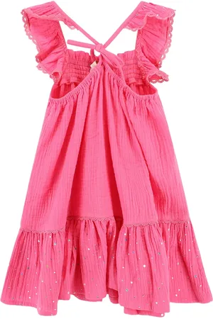 Angels Face Vestido tejido de canalé con pliegues en la falda