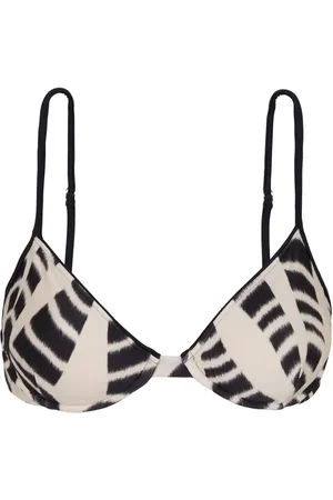 Lenny Niemeyer Top de bikini estilo triángulo estampado