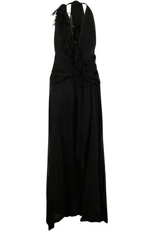 BLUMARINE Vestido largo con cuello halter