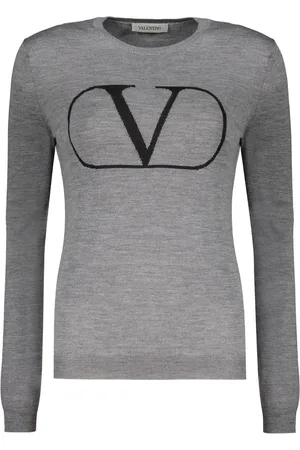 VALENTINO GARAVANI Suéter tejido con logo en intarsia