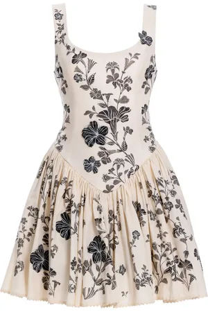 Agua by Agua Bendita Vestido corto Pluma Guayacan
