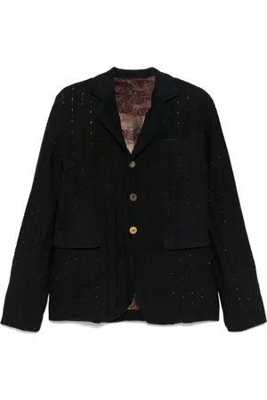 CHIAHUNG SU Blazer con efecto envejecido