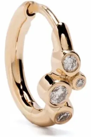 Maria Black Arracada Elena en oro amarillo de 14kt con diamantes