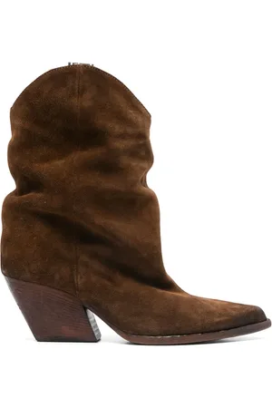 Elena Iachi Botines de gamuza con tacón de 70mm