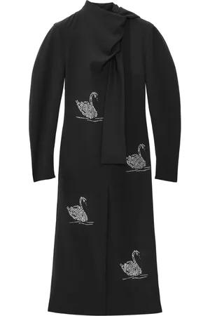 Msgm Vestido largo con detalles de strass