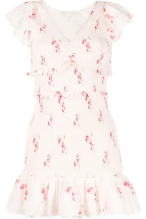 LOVESHACKFANCY Vestido corto con estampado Sonora Berry Moment