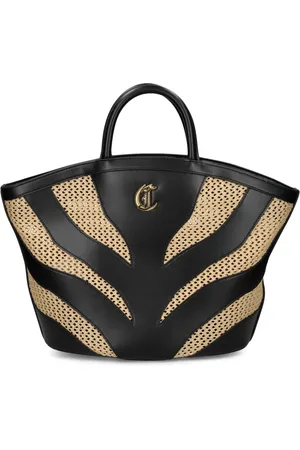 Roberto Cavalli Tote con placa del logo