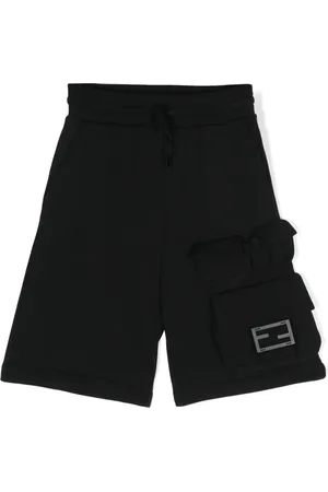 Fendi Shorts deportivos con placa del logo