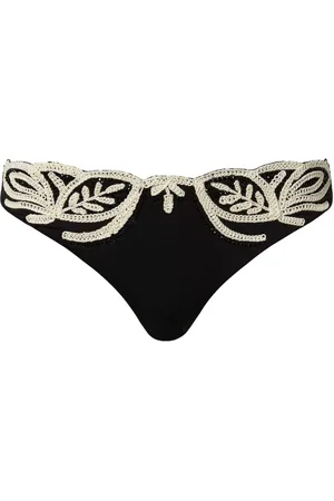 Twin-Set Bikini bottom Brazilian con bordado