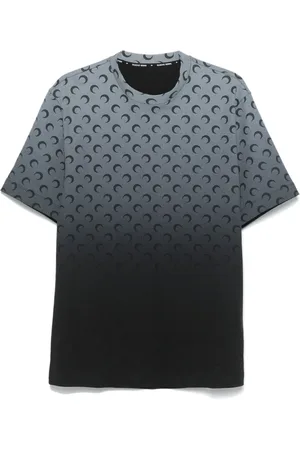 Marine Serre Playera con cuello redondo