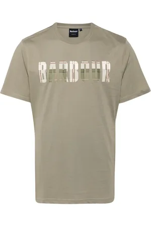 Barbour Playera manga corta con logo estampado