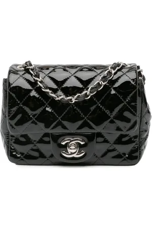 CHANEL Bolsa crossbody Mini Square Classic Patent Single Flap 2014-2015