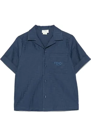 Fendi Camisa con logo FF en jacquard