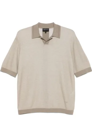 Emporio Armani Playera tipo polo tejida