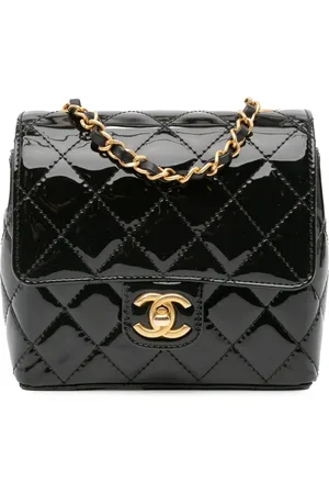 CHANEL Bolsa crossbody Mini Square Classic Patent Single Flap 2021- 2024