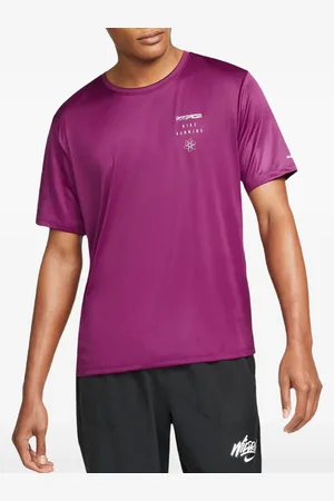 Nike Playera de running Dri-FIT UV Miler Sangria
